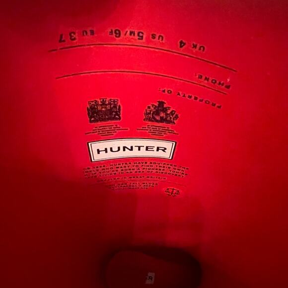 Hunter Tall Gloss Rain Boots Women’s 6 EU 37 | Iconic Wellington - Picture 4 of 13